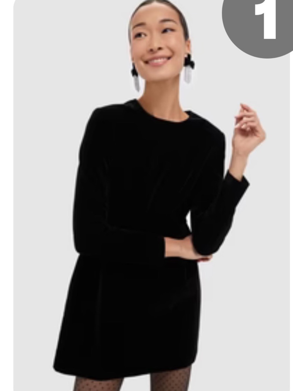 Tuckernuck Black Velvet Dress